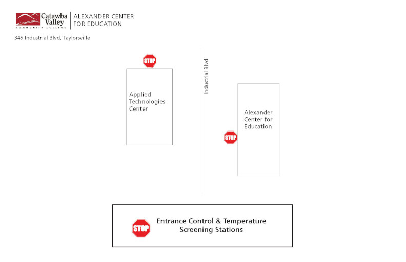 Alexander Center Temperature Screening Station