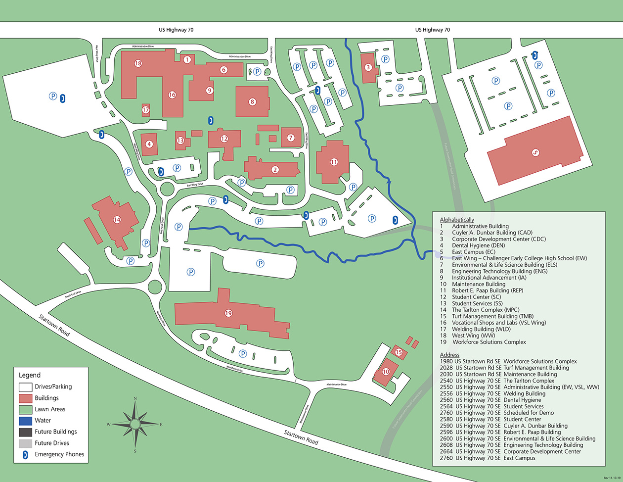 CVCC Campus Map