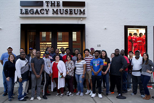 Group Photo outside Legacy Museum Selma, AL
