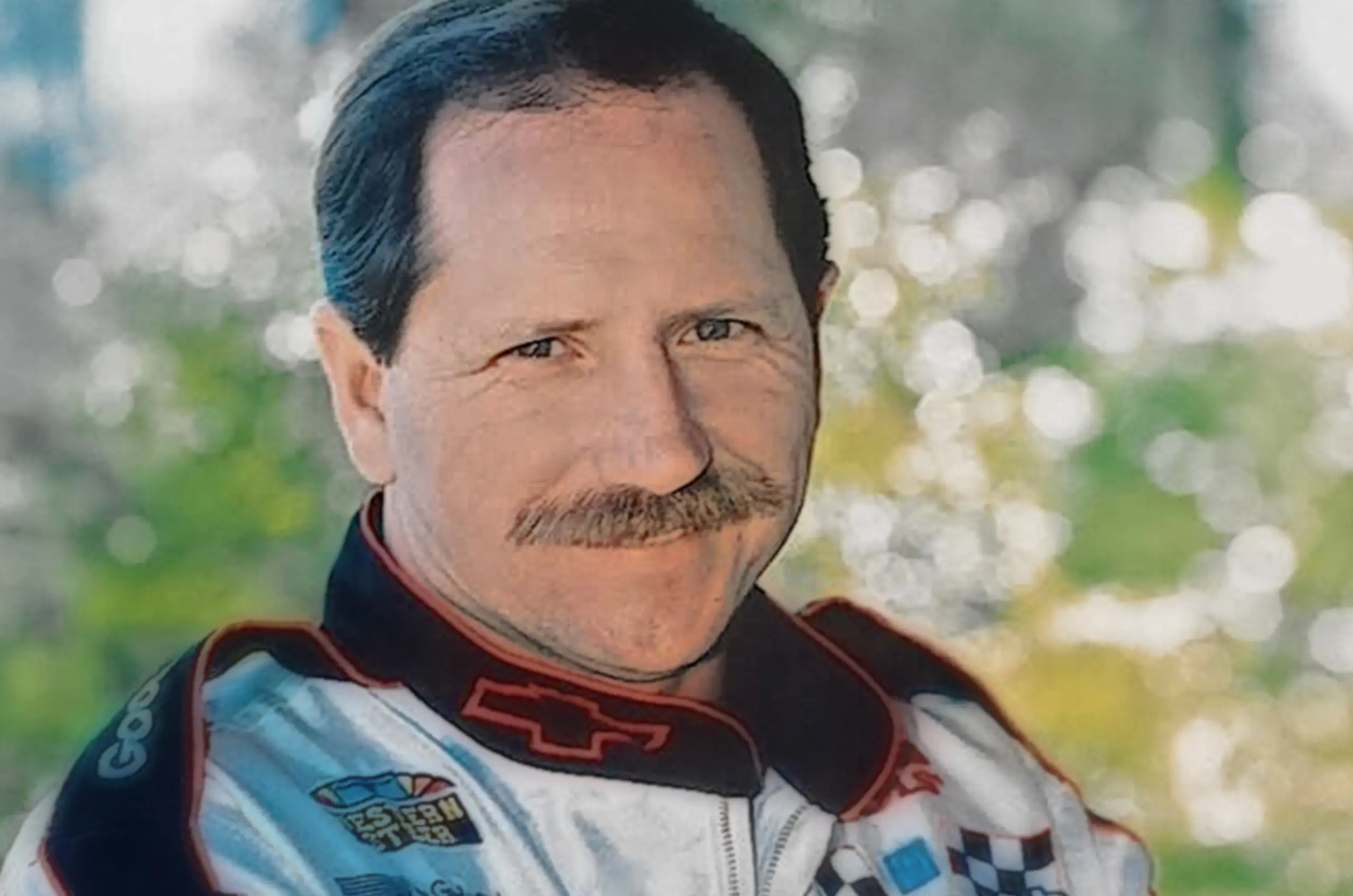 A picture of Dale Earnhardt smiling.